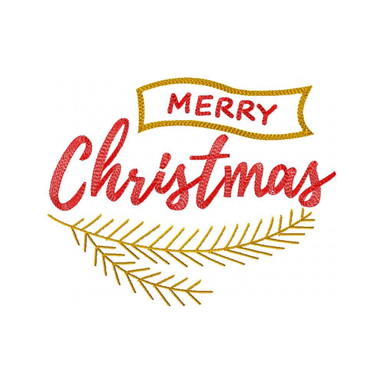 Merry Christmas - Embroidery design