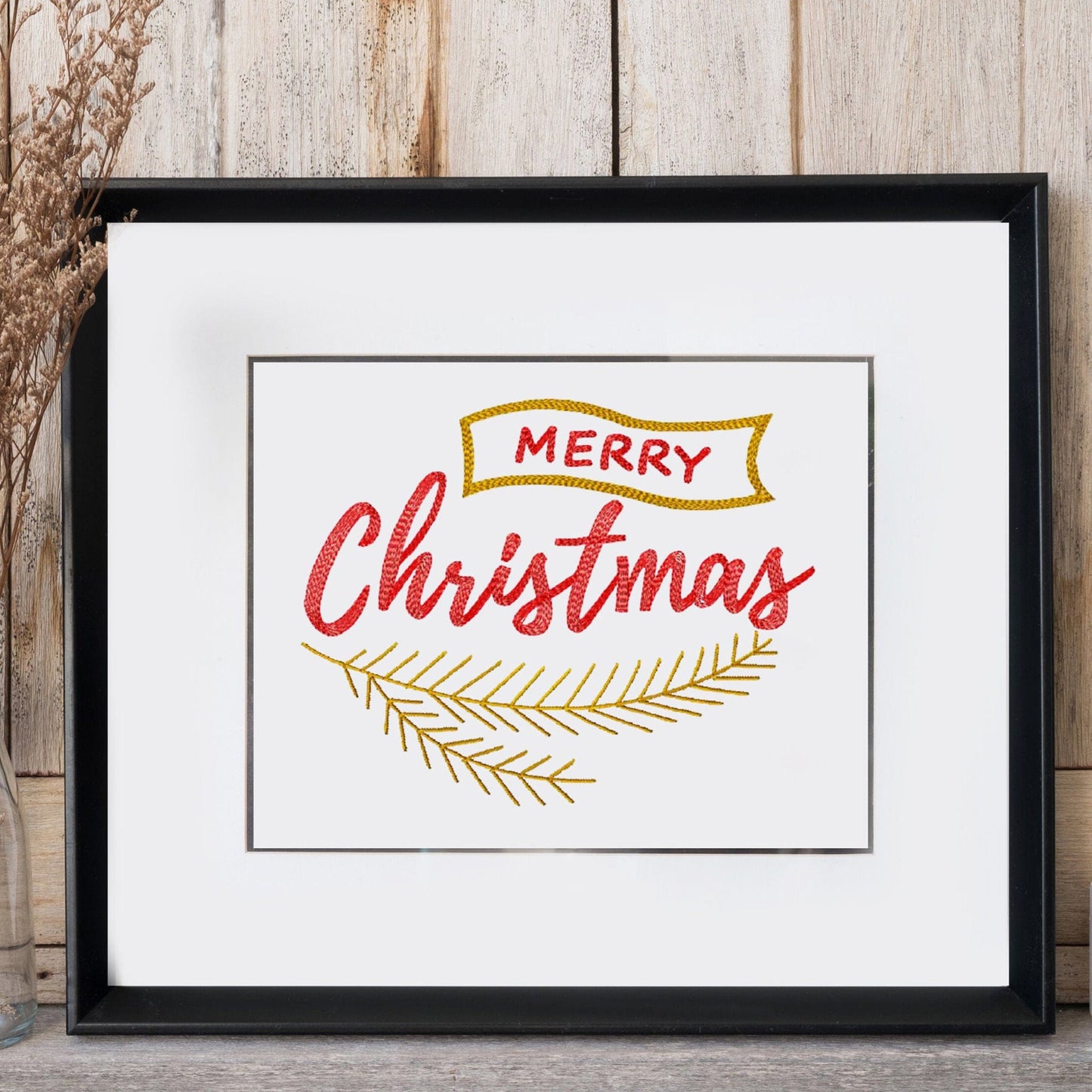 Merry Christmas - Embroidery design