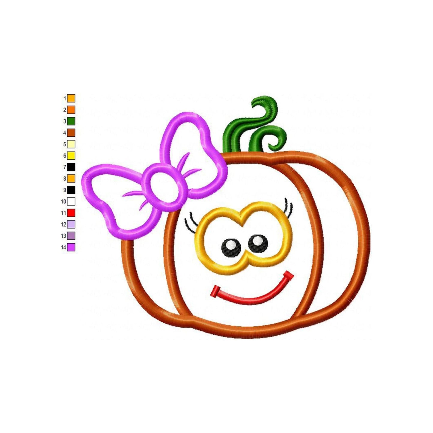 Pumpkin - Applique design
