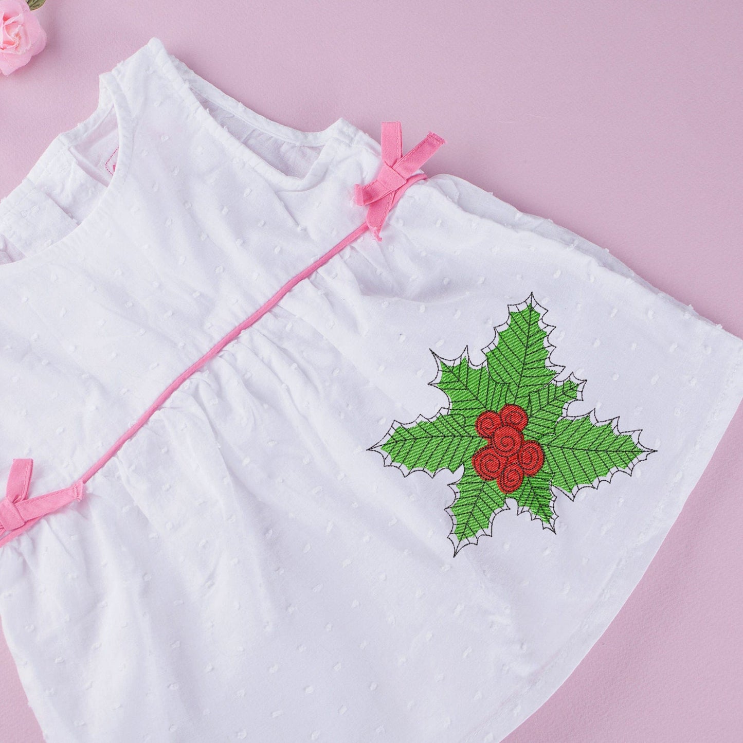 Holly - Christmas embroidery design
