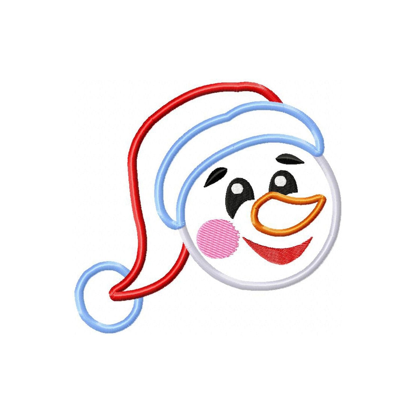 Snowman - Applique embroidery design