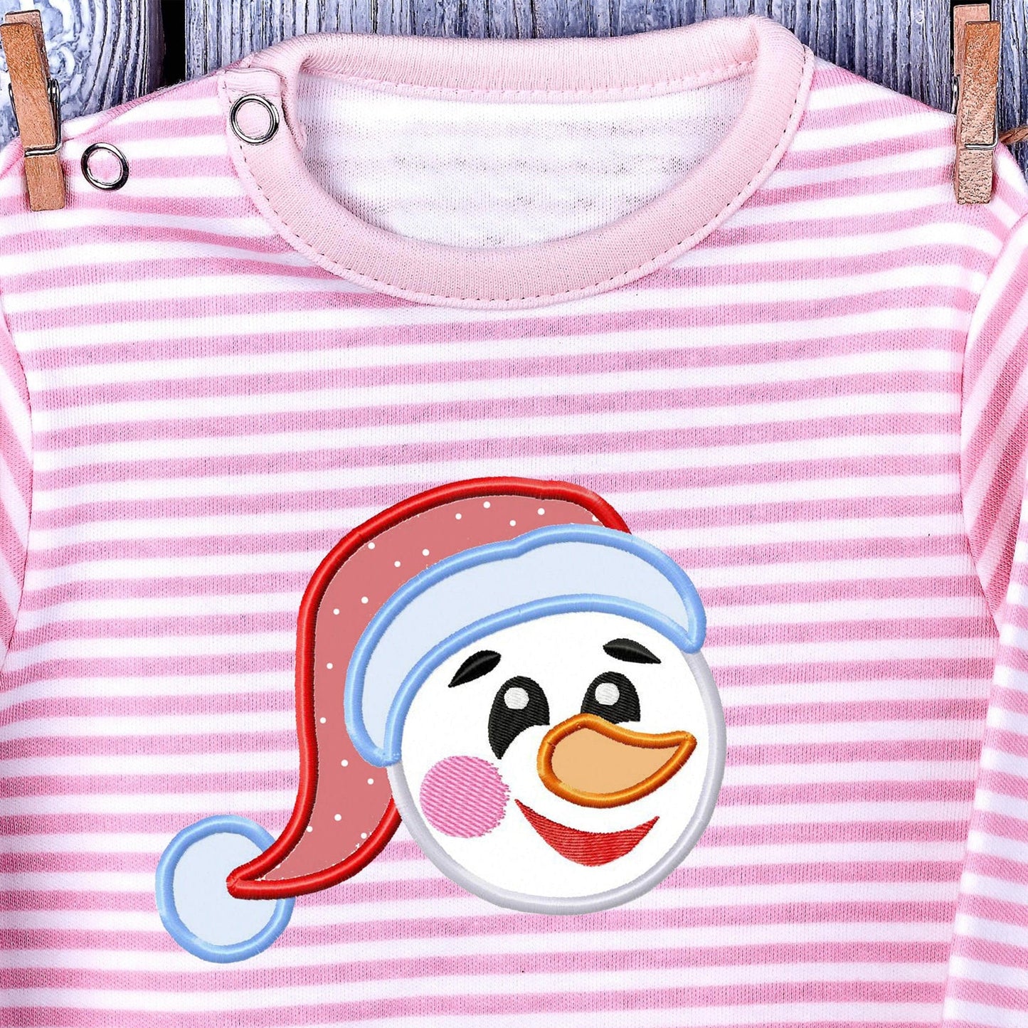 Snowman - Applique embroidery design