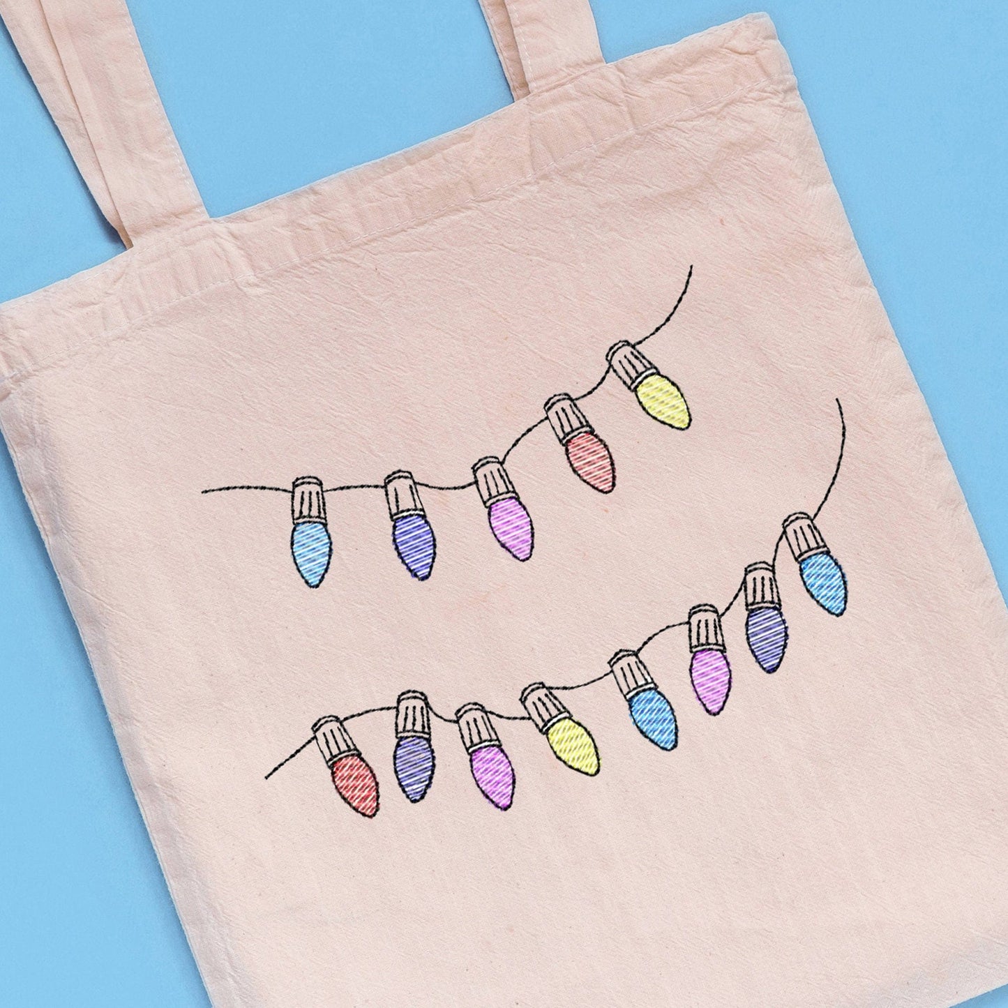 Christmas lights - Embroidery design