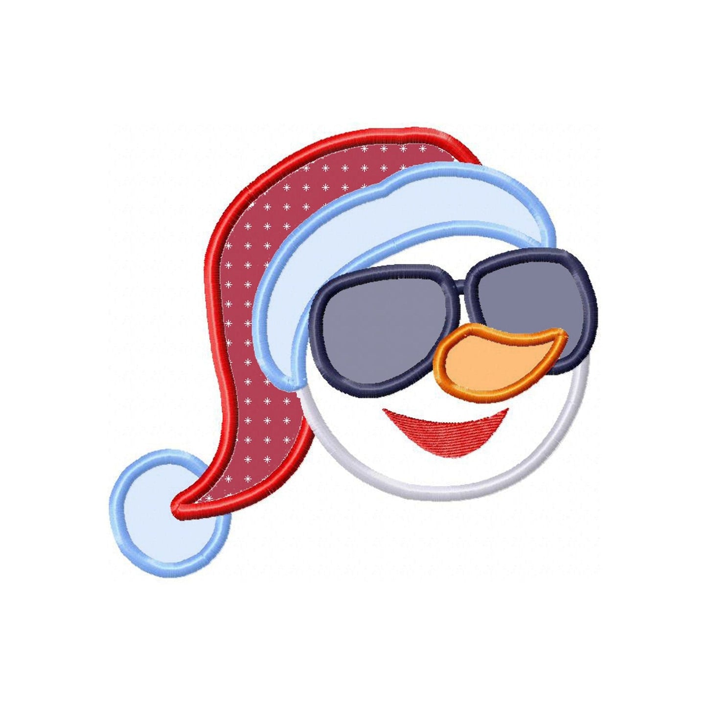 Snowman - Applique embroidery design