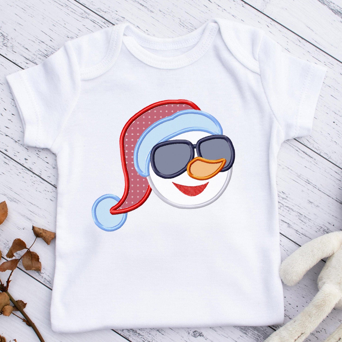 Snowman - Applique embroidery design