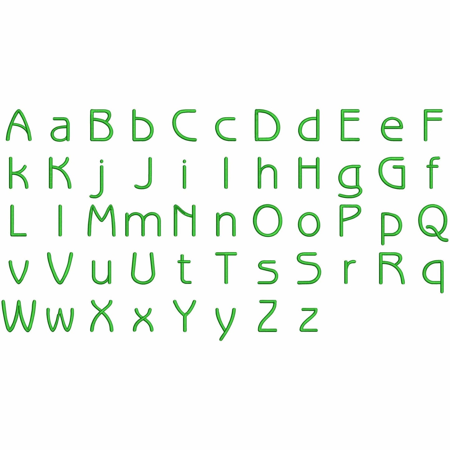 Basilik - Mini embroidery font
