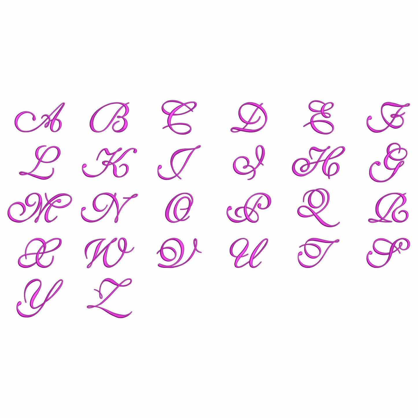 ABC - Embroidery font