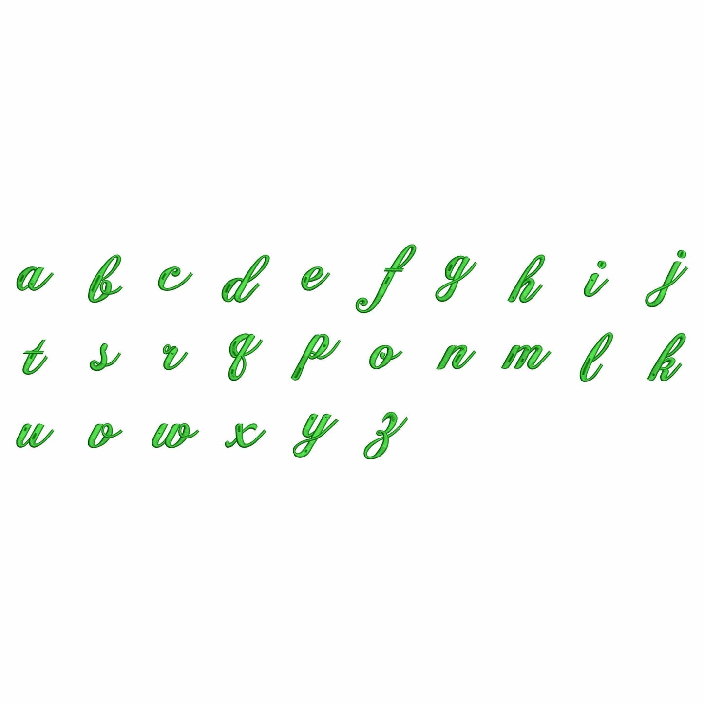 ABC - Embroidery font