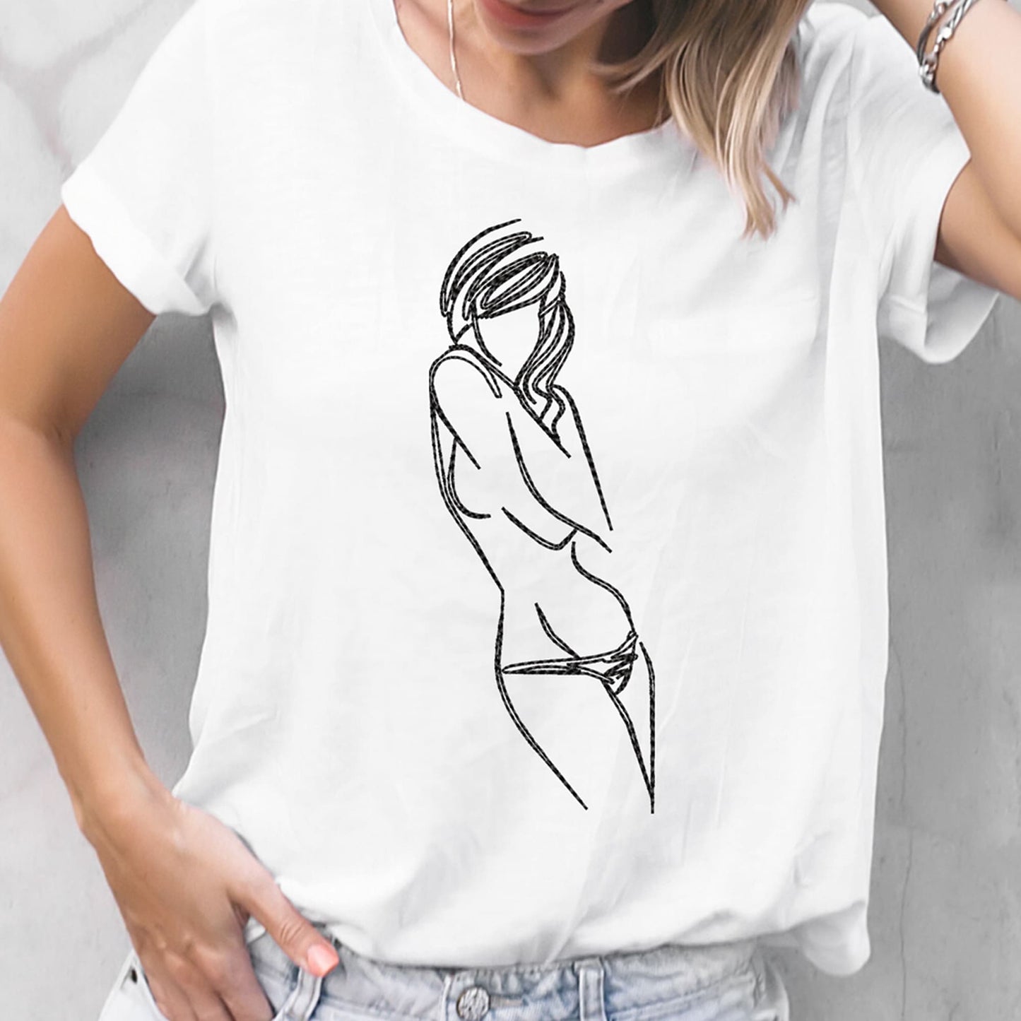 Naked Woman - Embroidery design