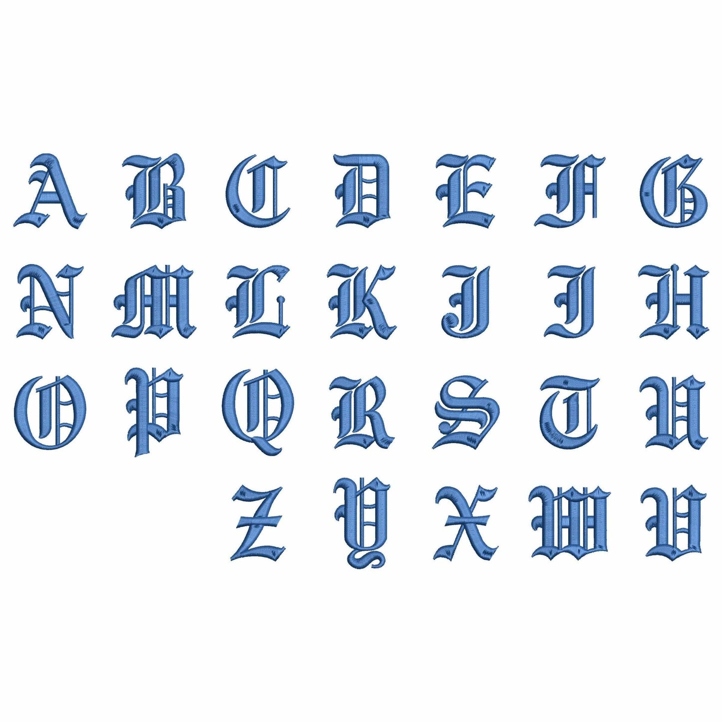 Ancient - Embroidery font