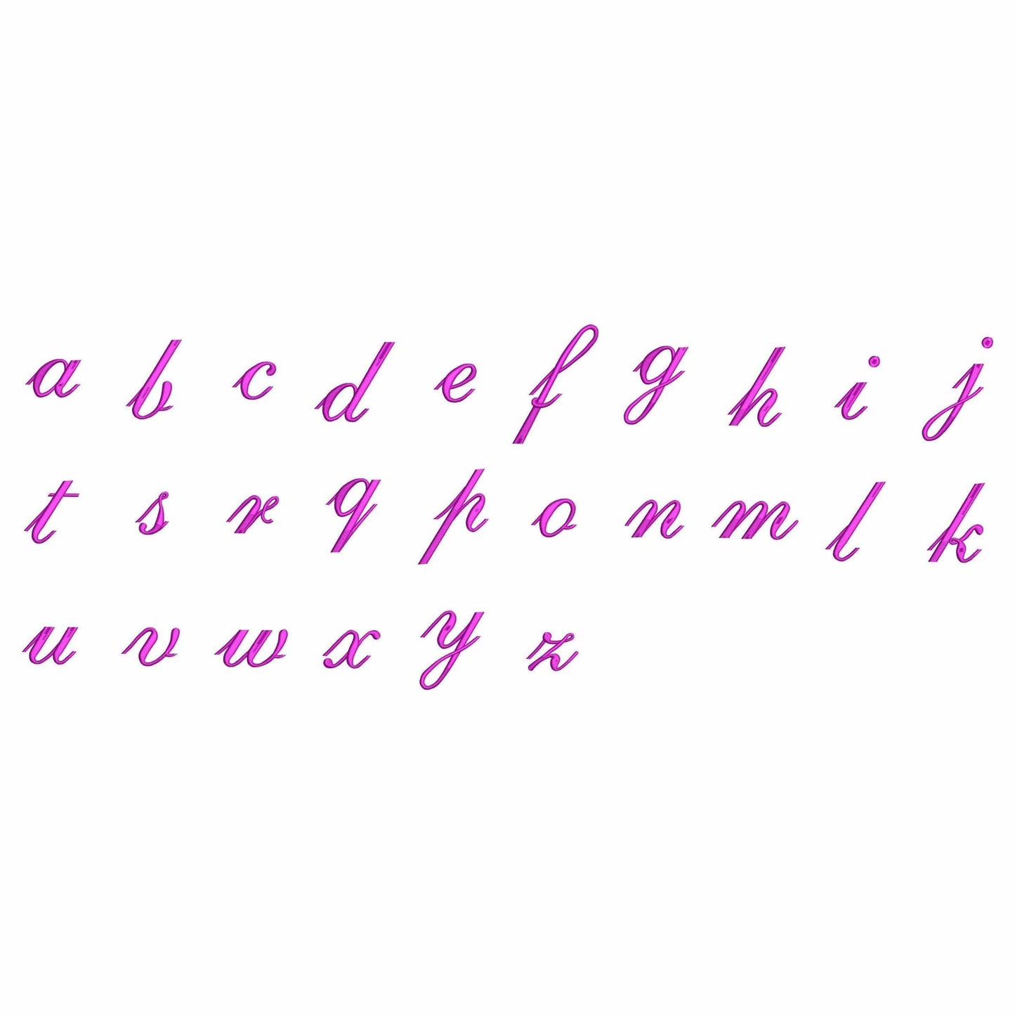 ABC - Embroidery font