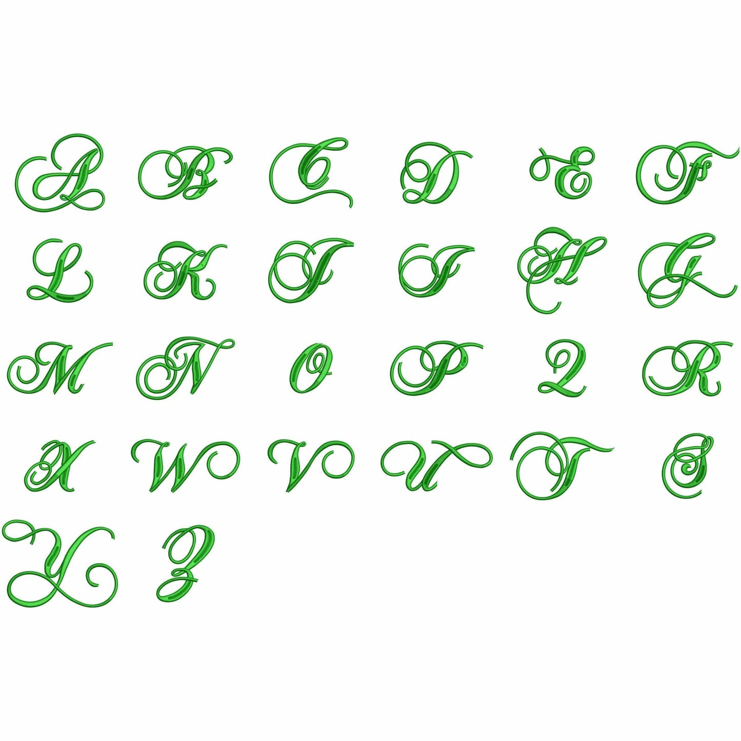 ABC - Embroidery font