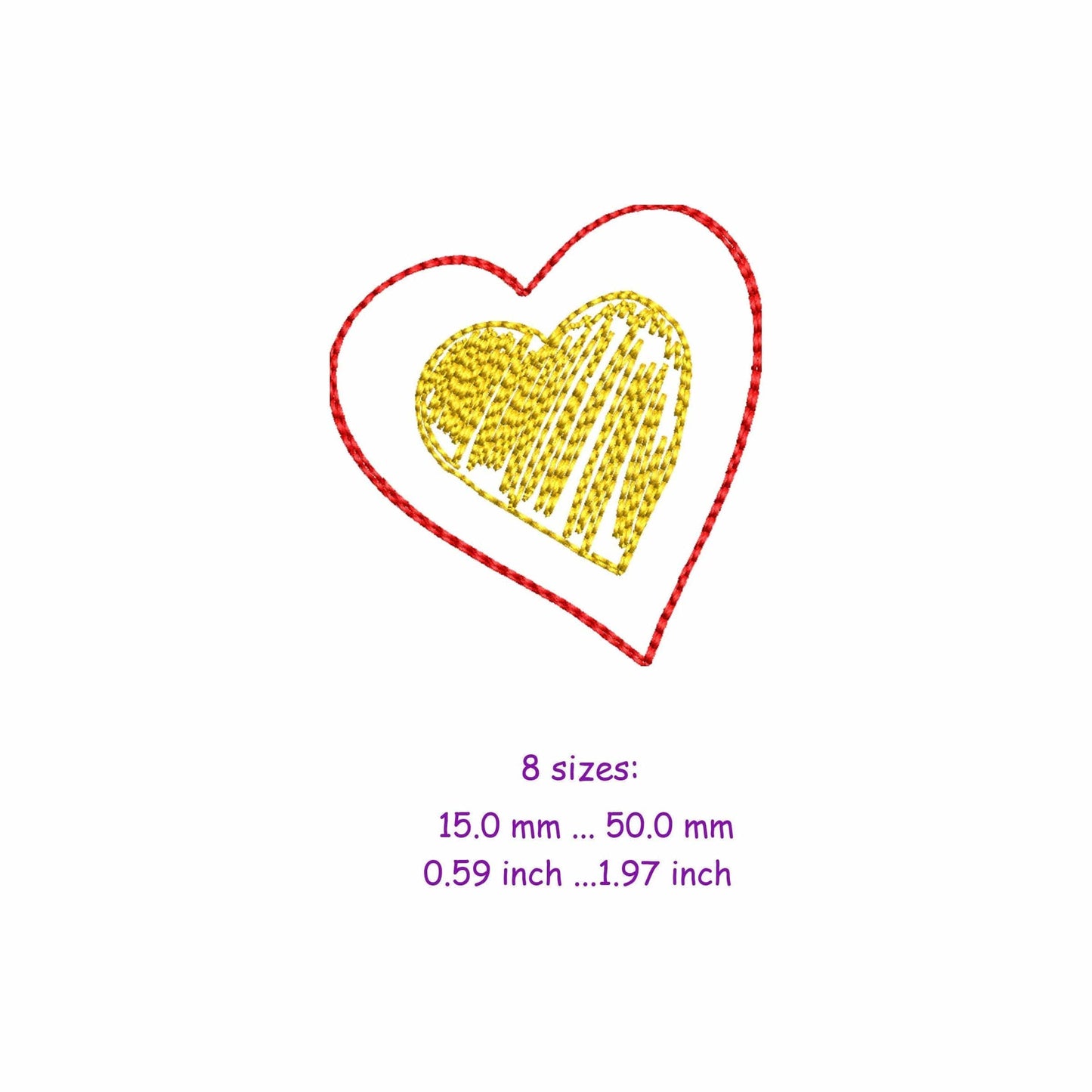 Heart Mini - Embroidery design