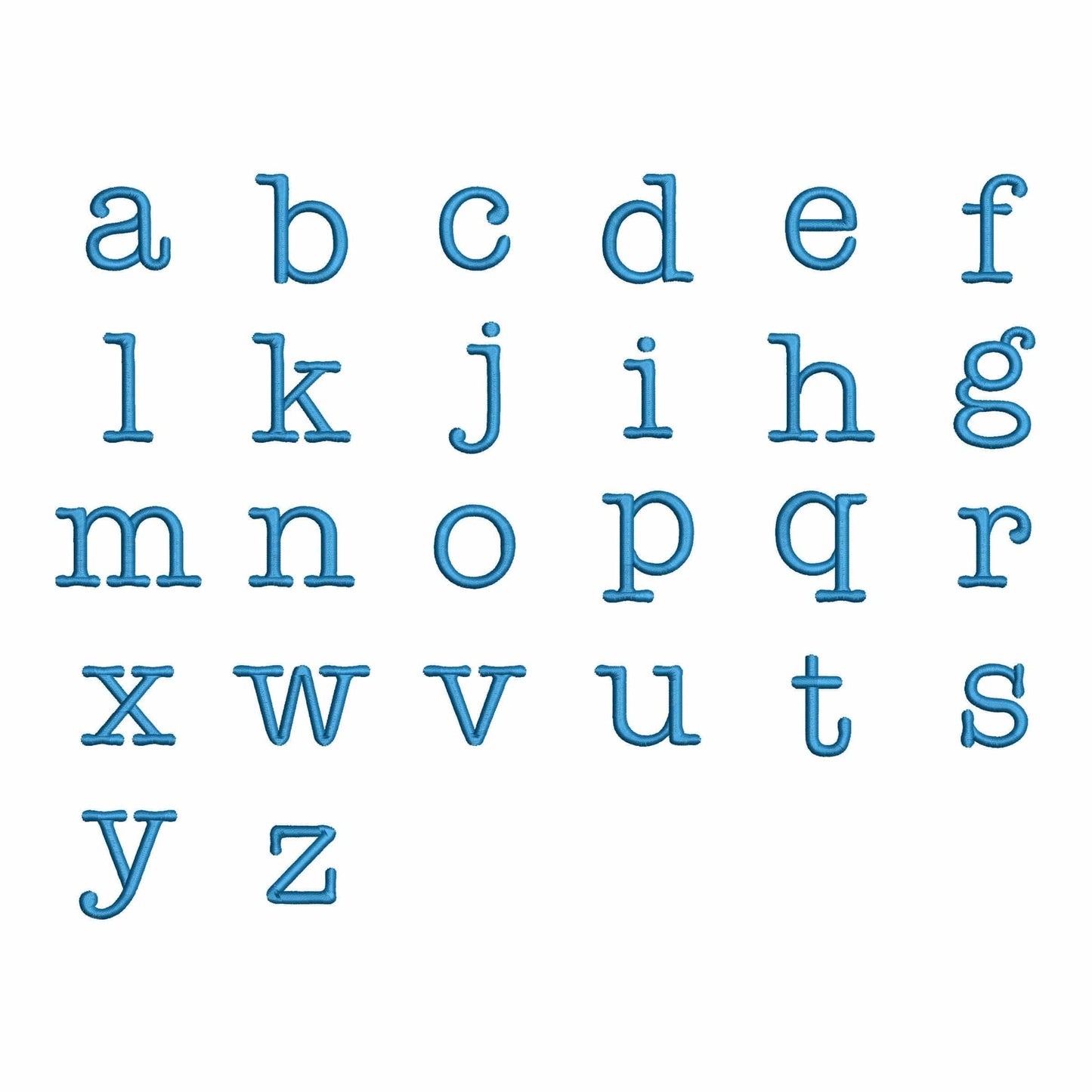 Literary - Embroidery font