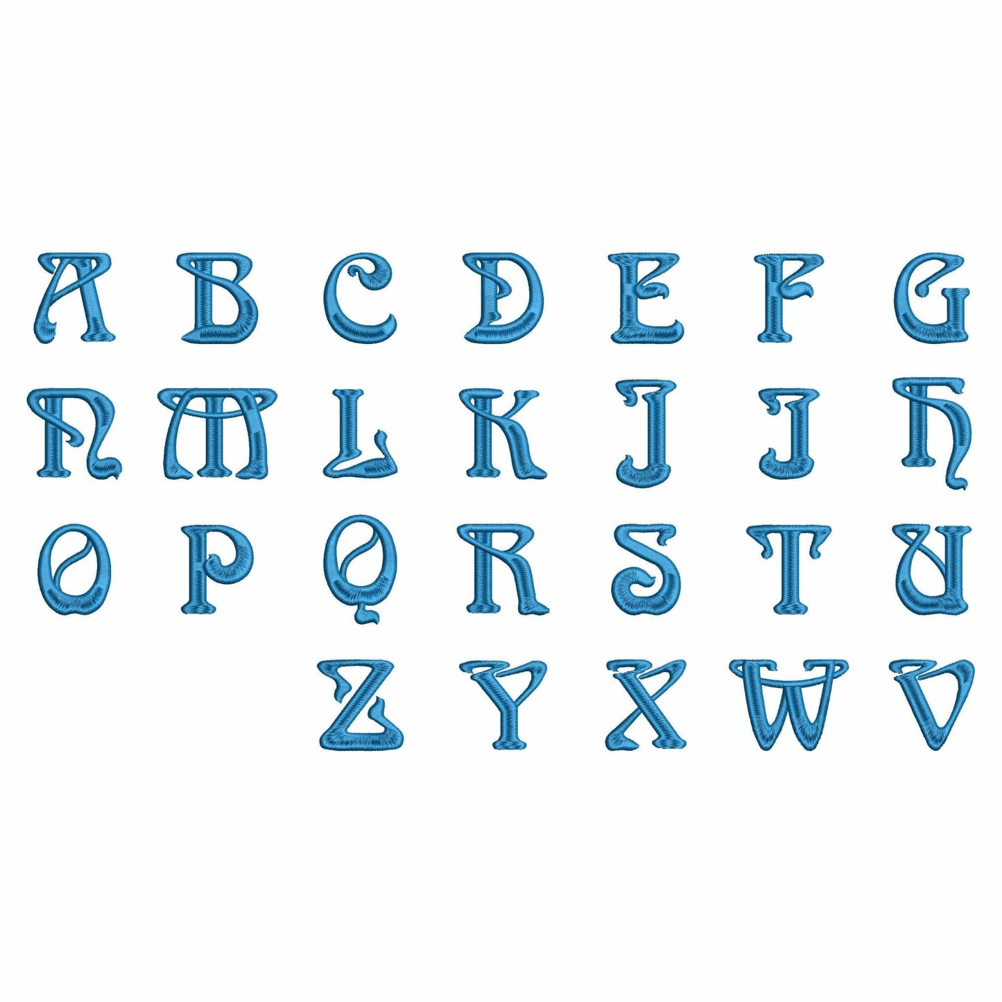 Antique - Embroidery font
