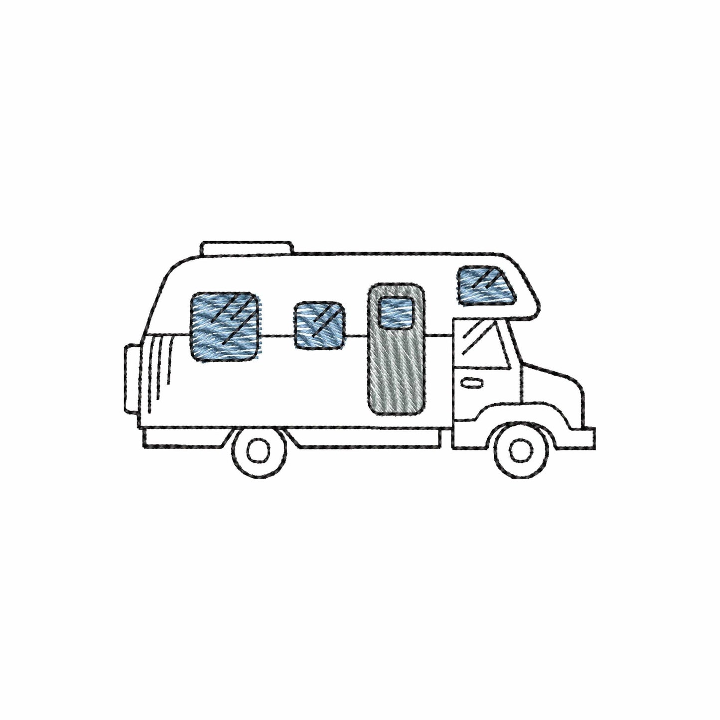Camper Mini - Embroidery design