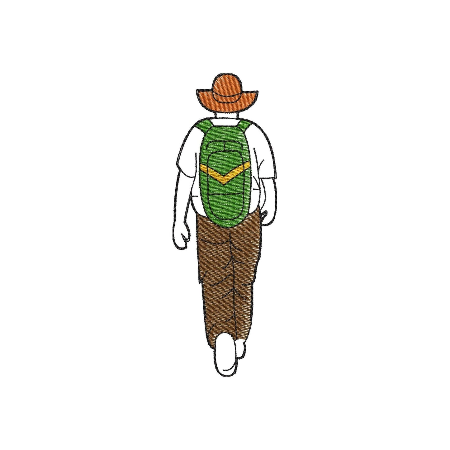 Hiker - Embroidery design
