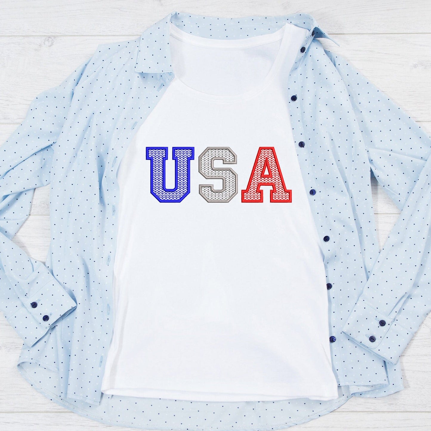 USA - Embroidery design