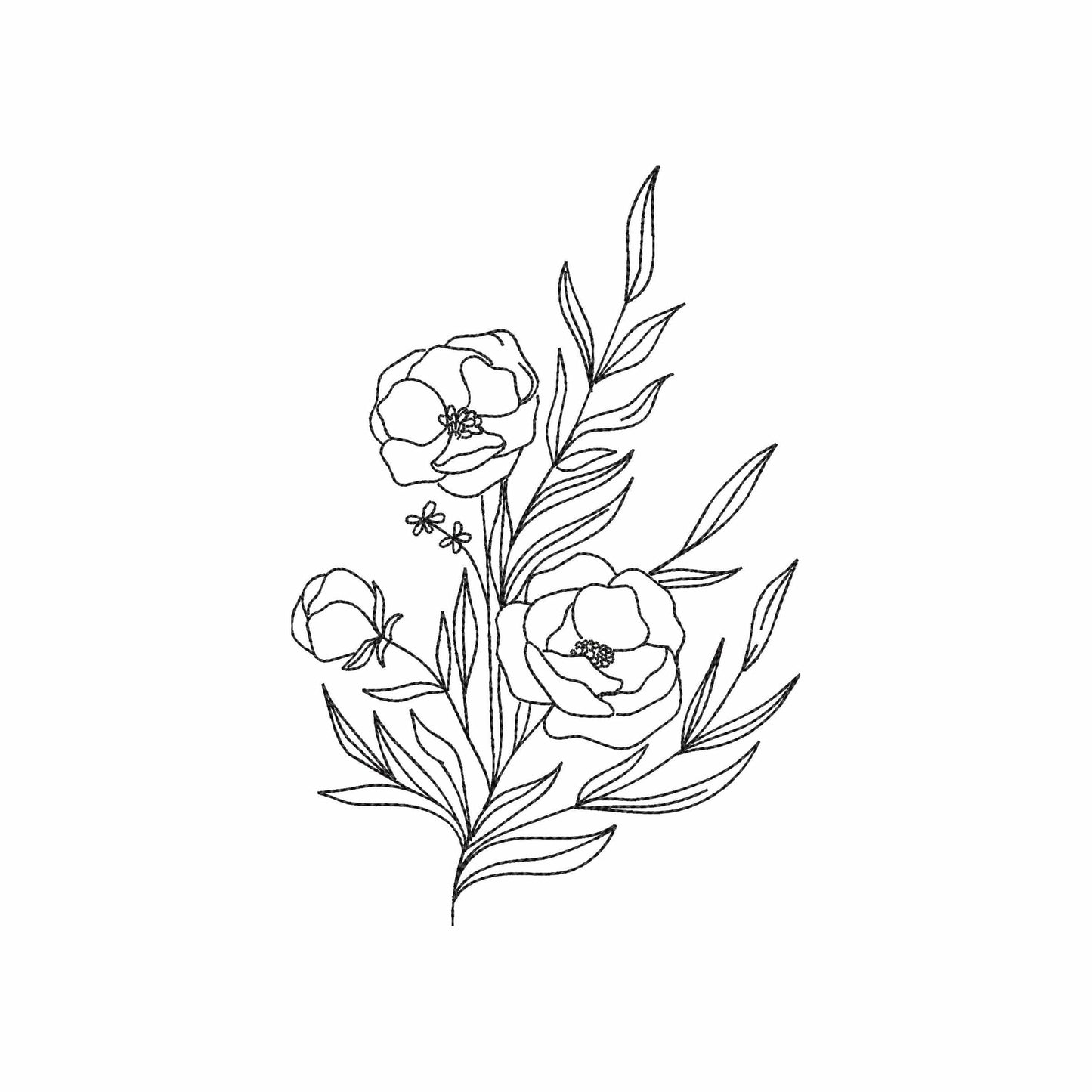 Free Flower Embroidery design