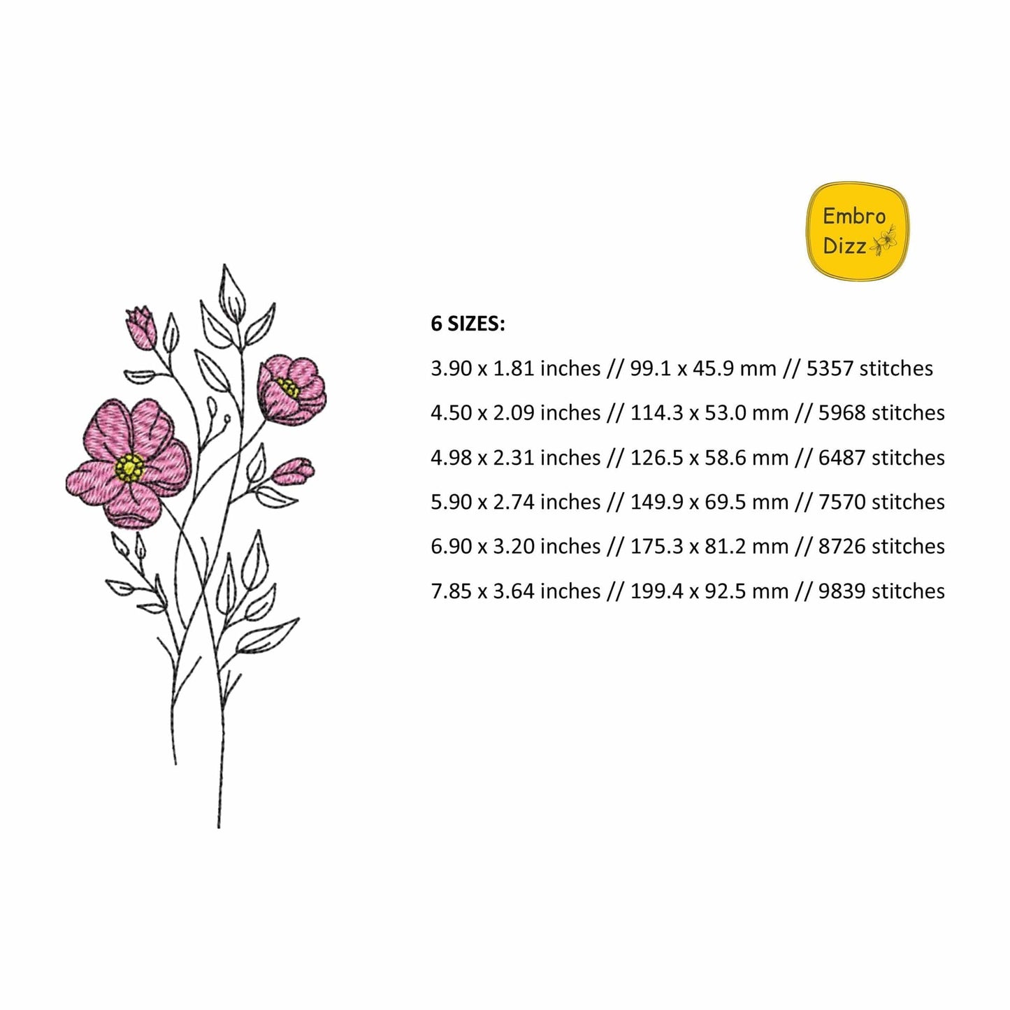 Flower - Embroidery design