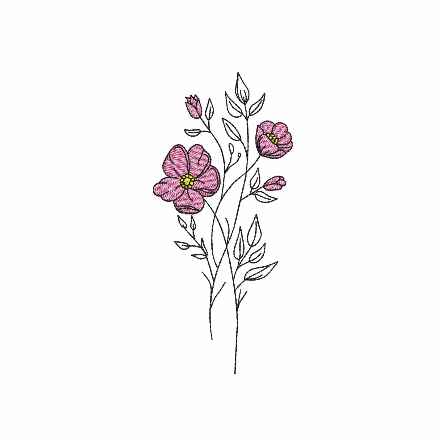 Flower - Embroidery design