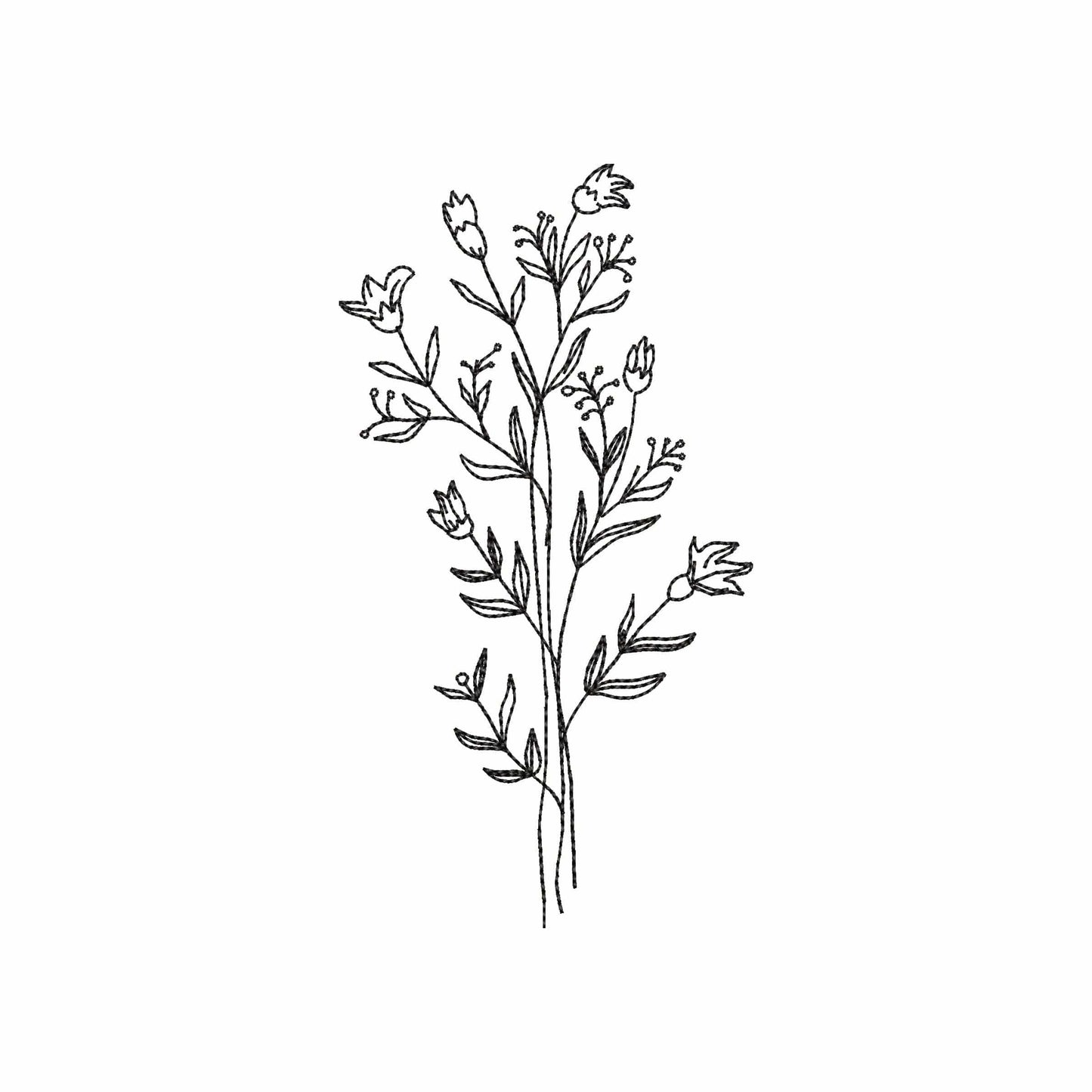 Wild flower - Embroidery design
