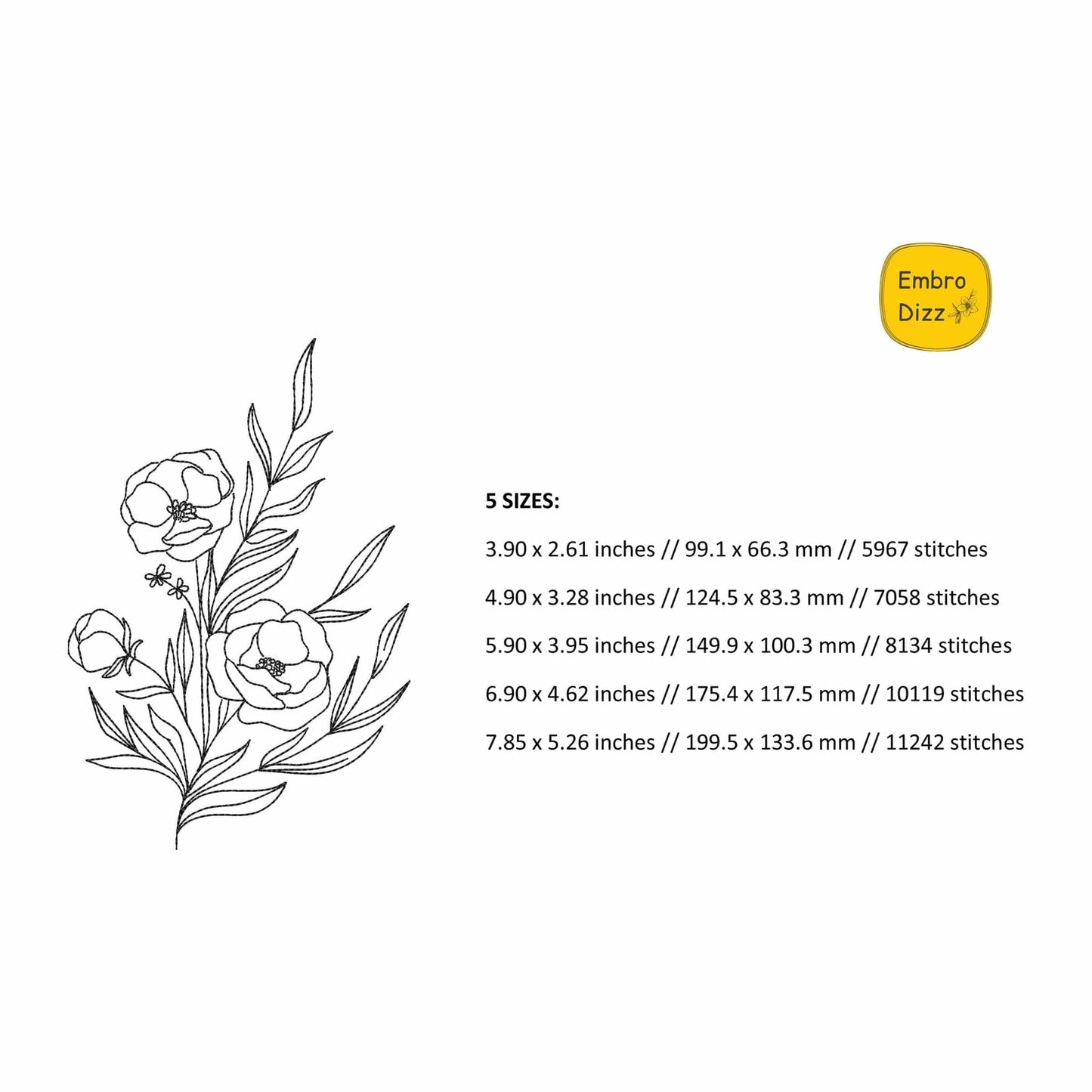 Free Flower Embroidery design