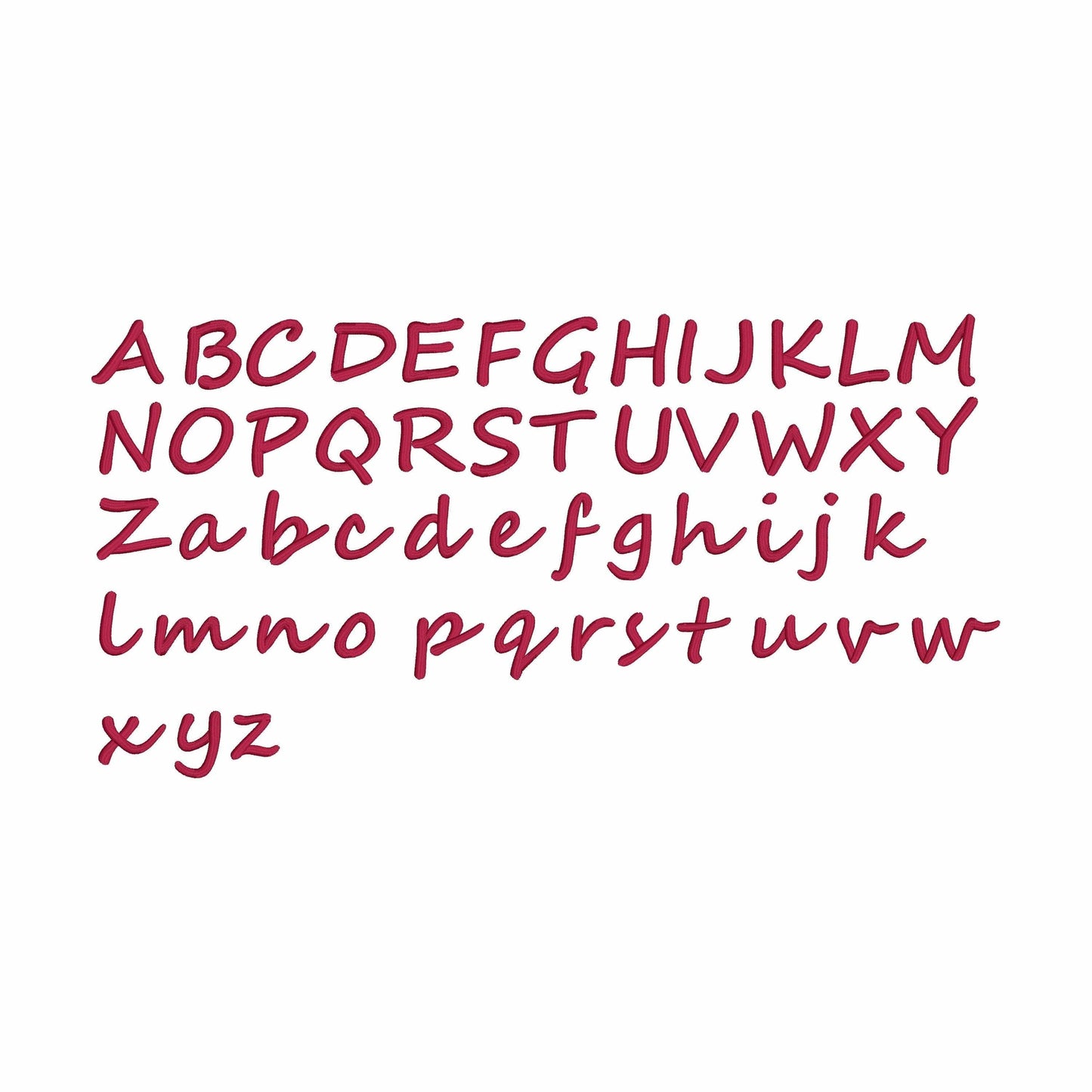 Brady - Embroidery font