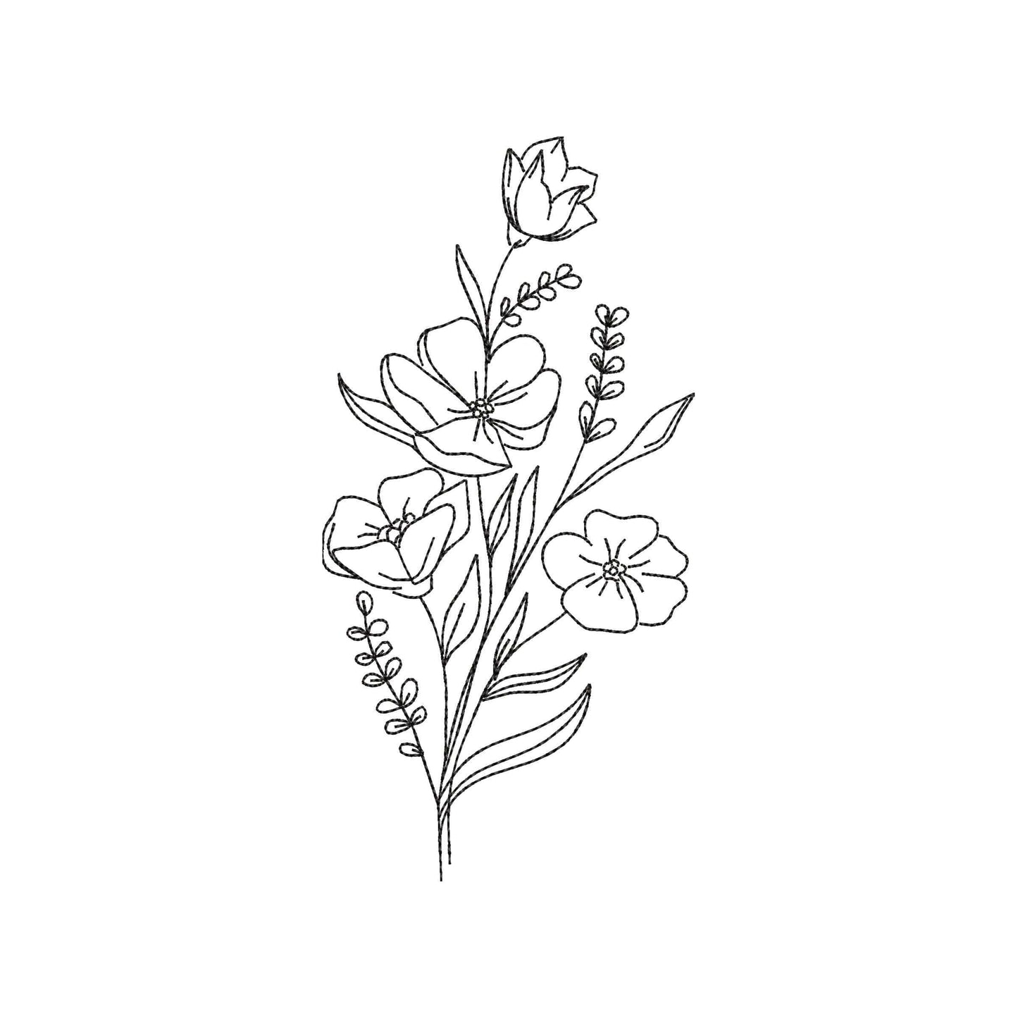 Flower - Embroidery design