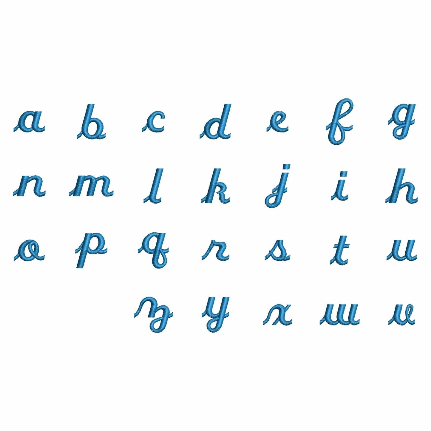 Italian - Mini embroidery font
