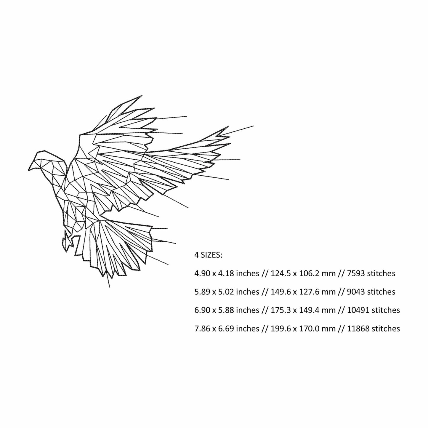Eagle - Embroidery design