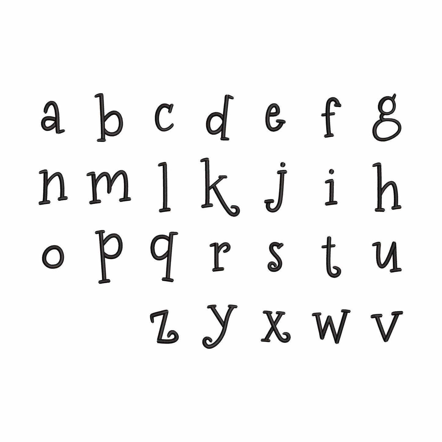 Jingle Bells - Serif embroidery font