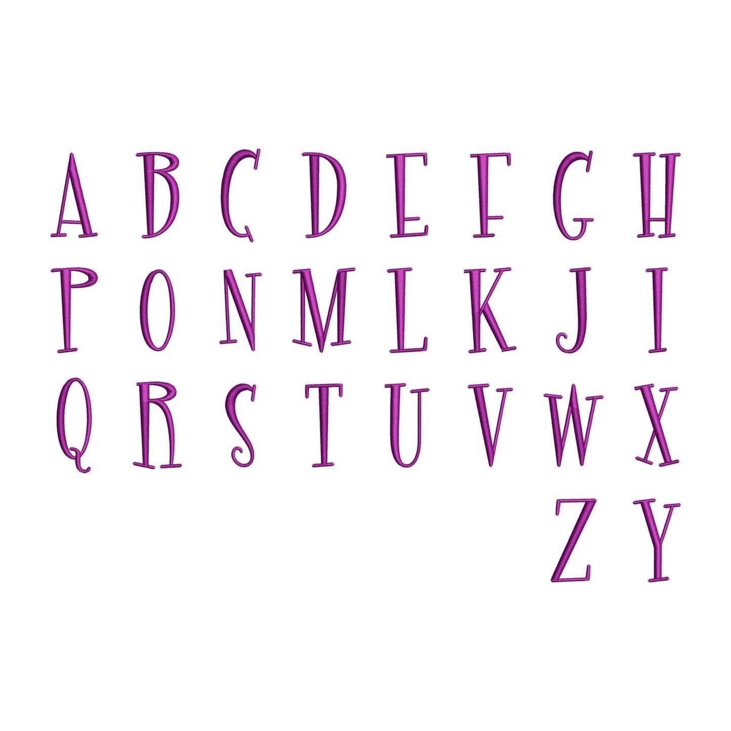 Starlight - Embroidery font