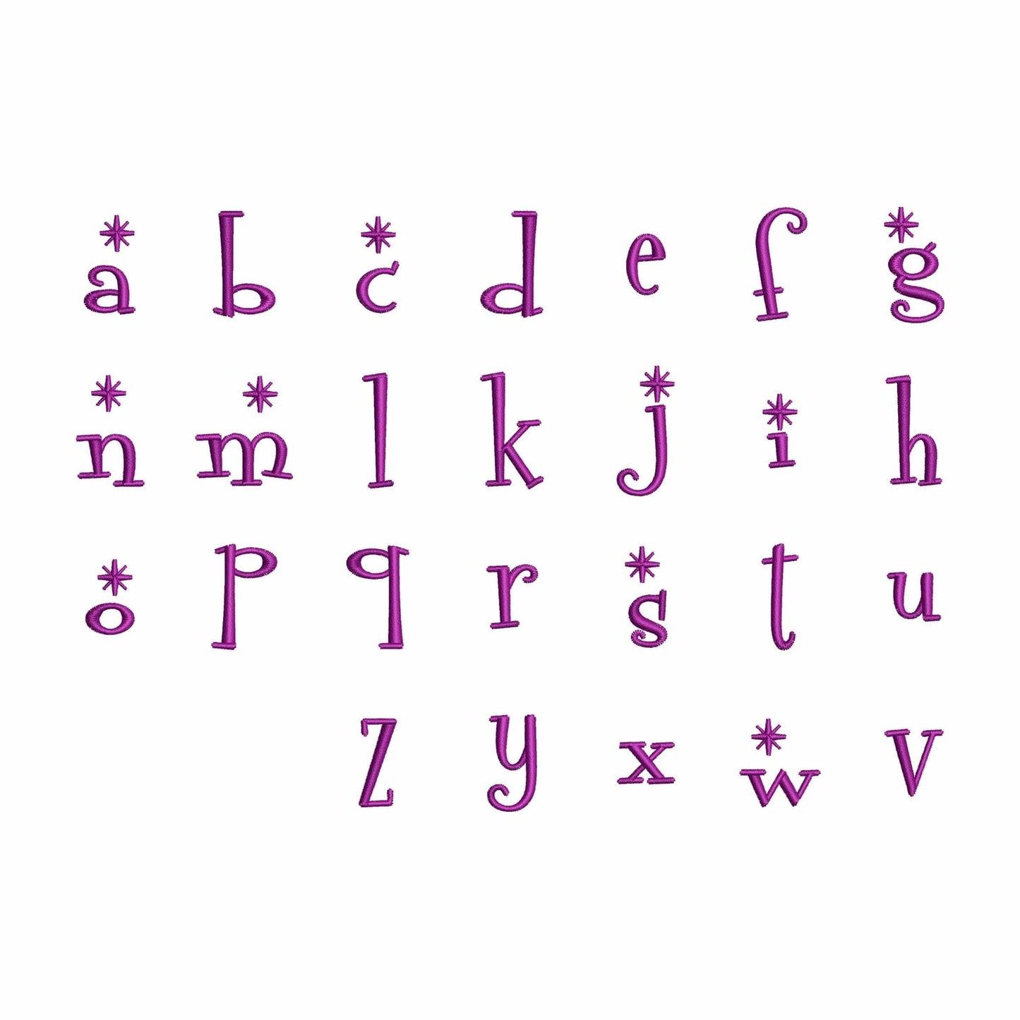 Starlight - Embroidery font