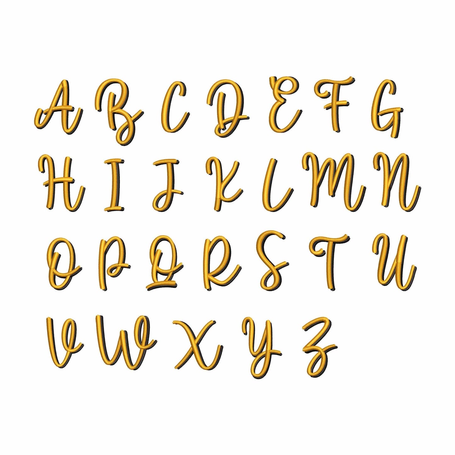 Maria - Layered embroidery font