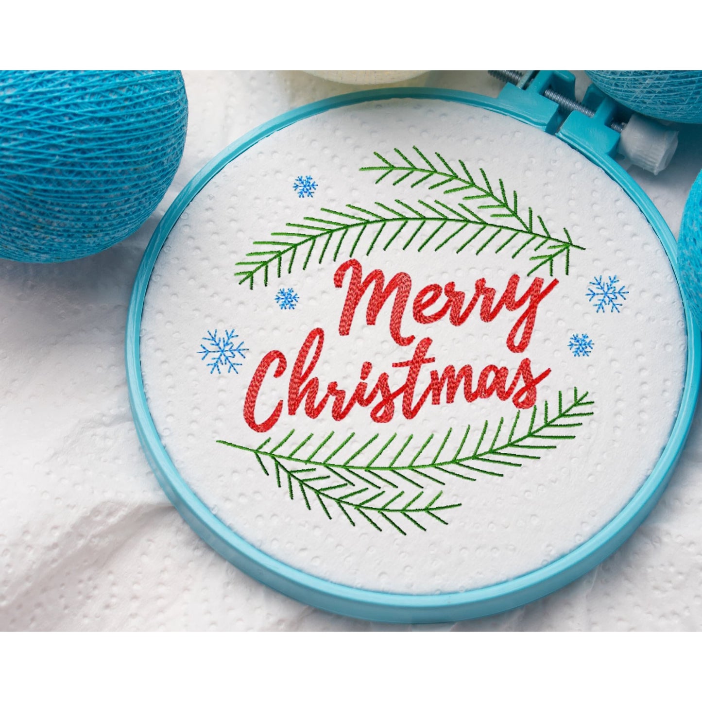4 Christmas embroidery designs bundle