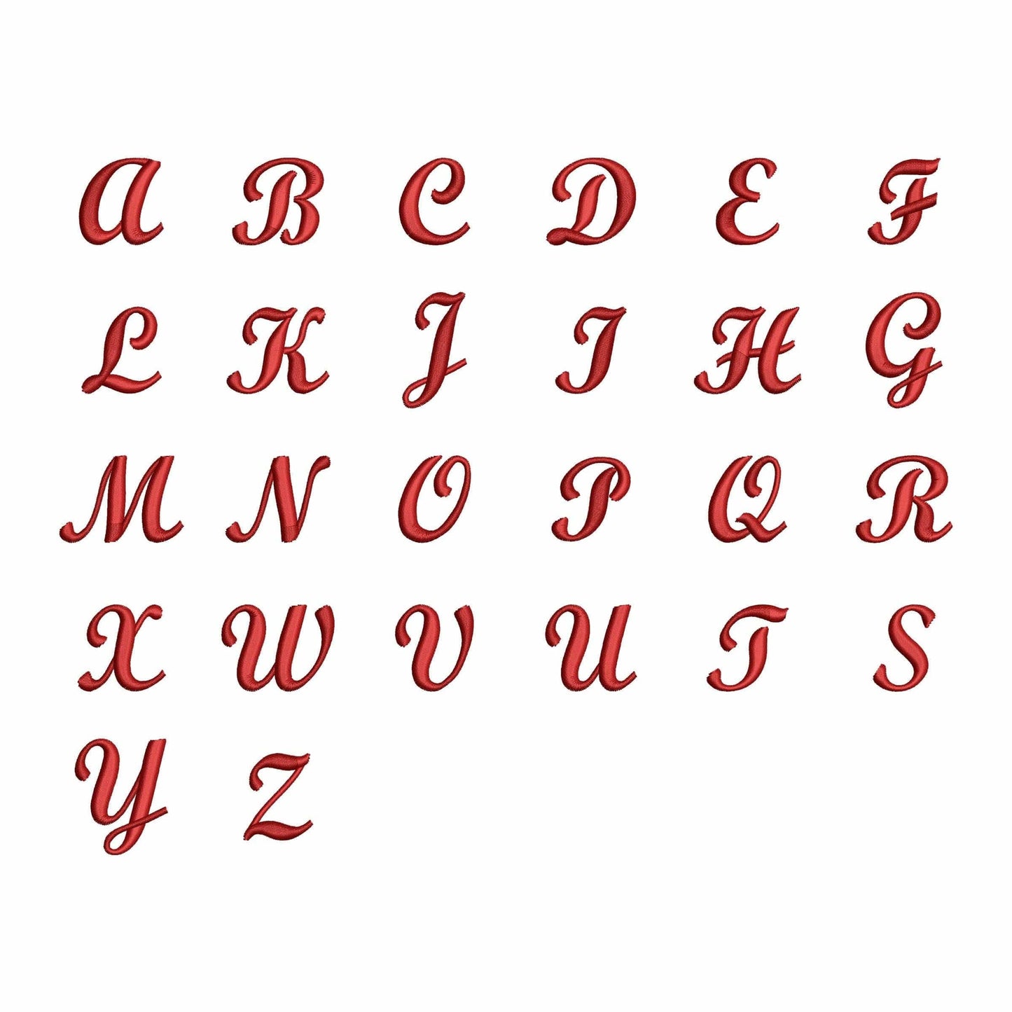 Baseball - Embroidery font
