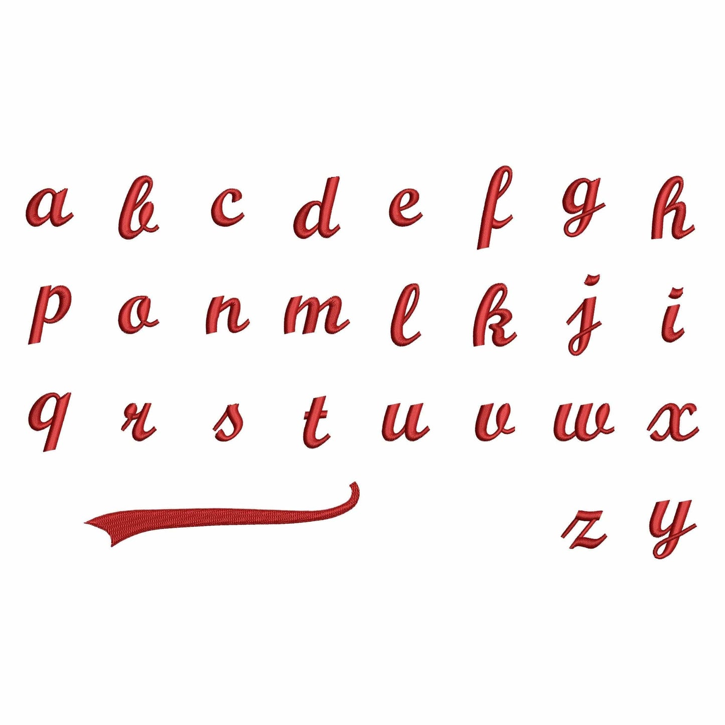 Baseball - Embroidery font