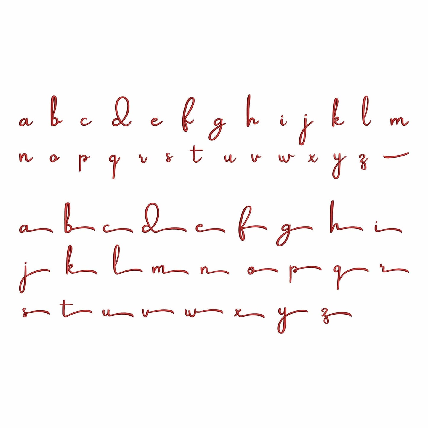 Adelie with tails - Embroidery font