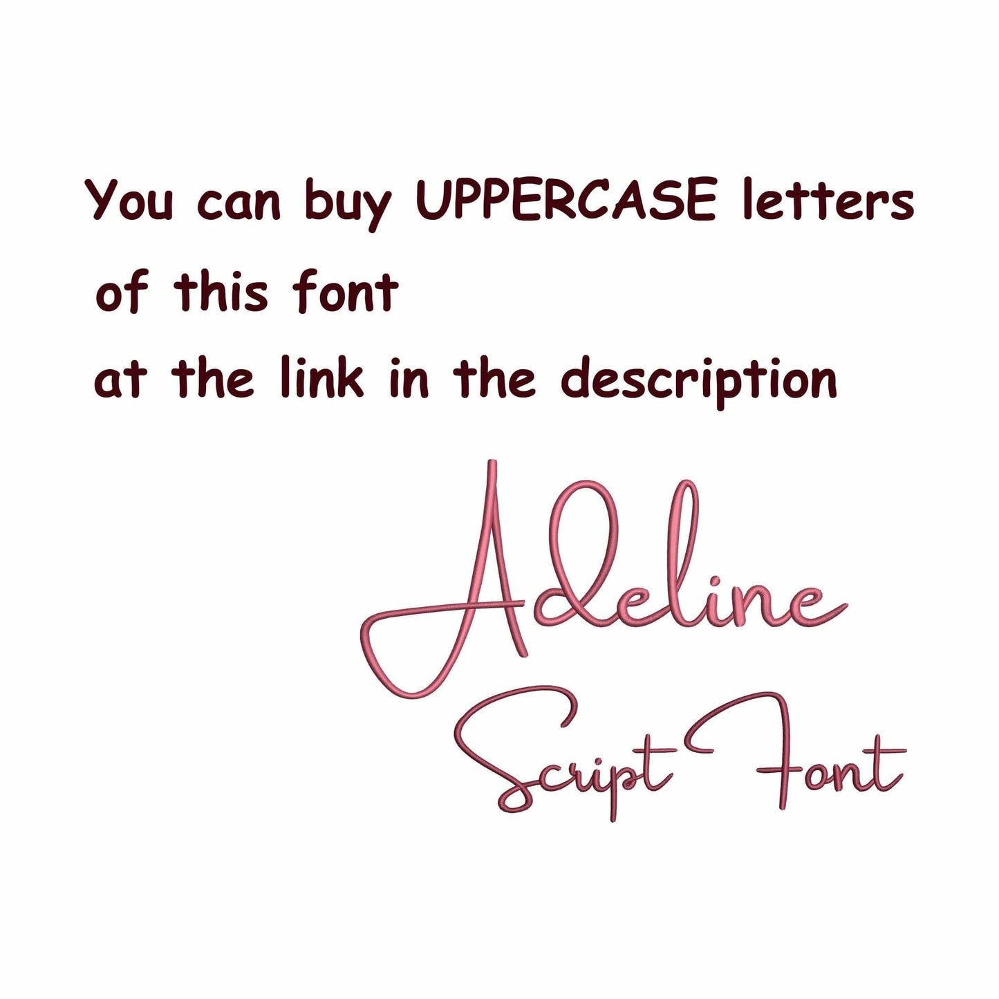 Adelie with tails - Embroidery font