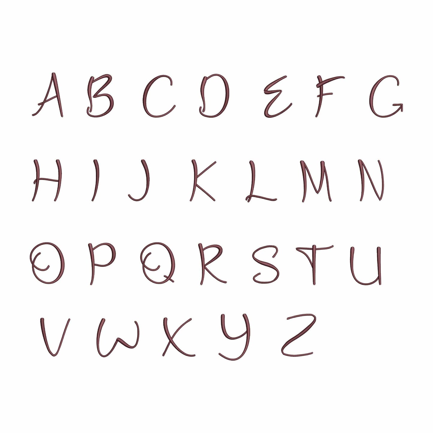 Coffee - Embroidery font