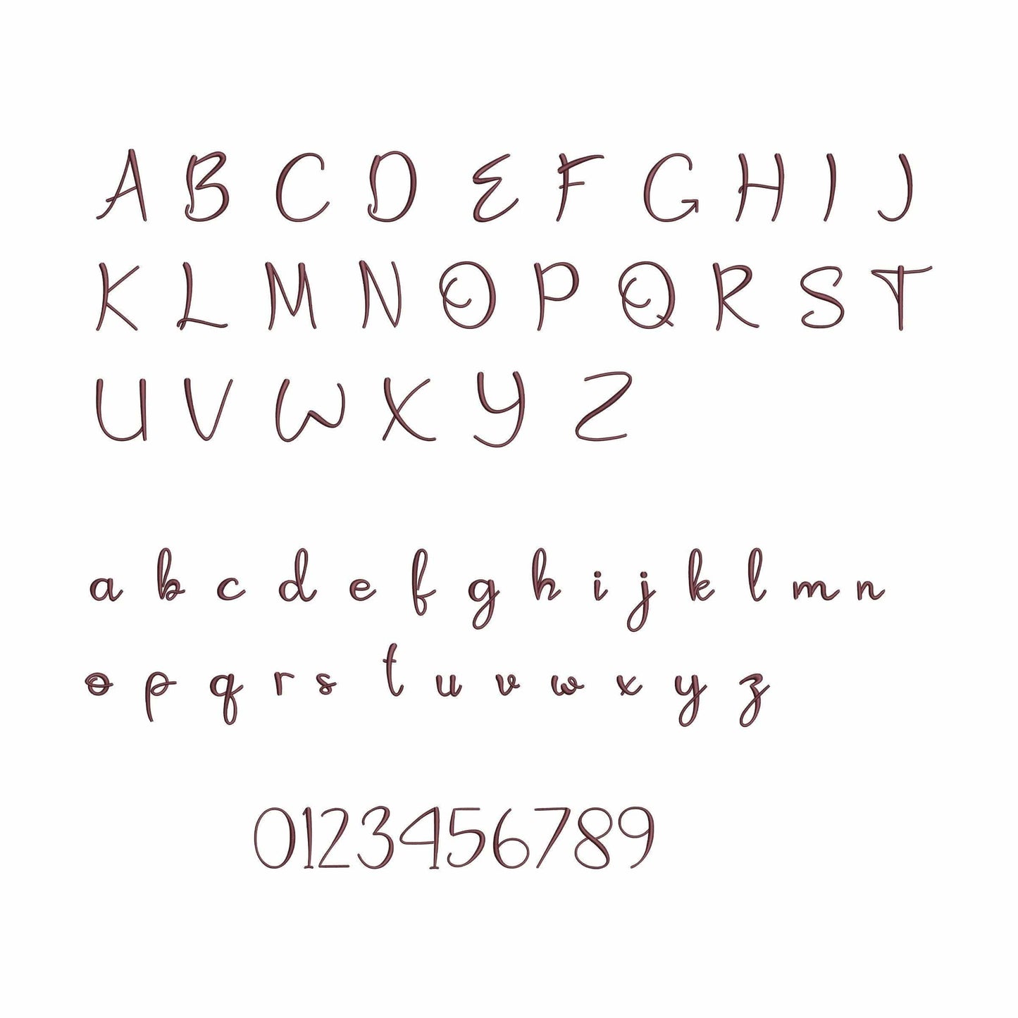 Coffee - Embroidery font