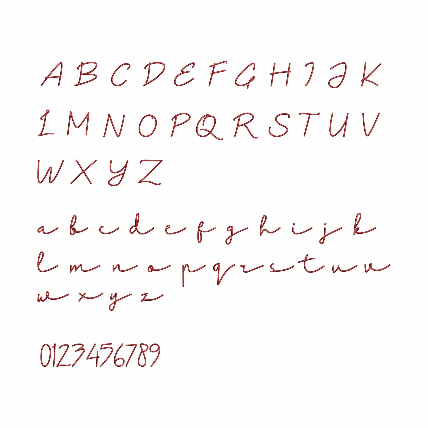 Dalla - Embroidery font