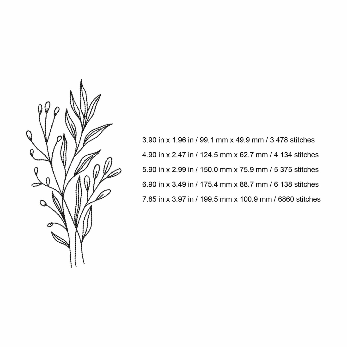 Wild flower - Embroidery design