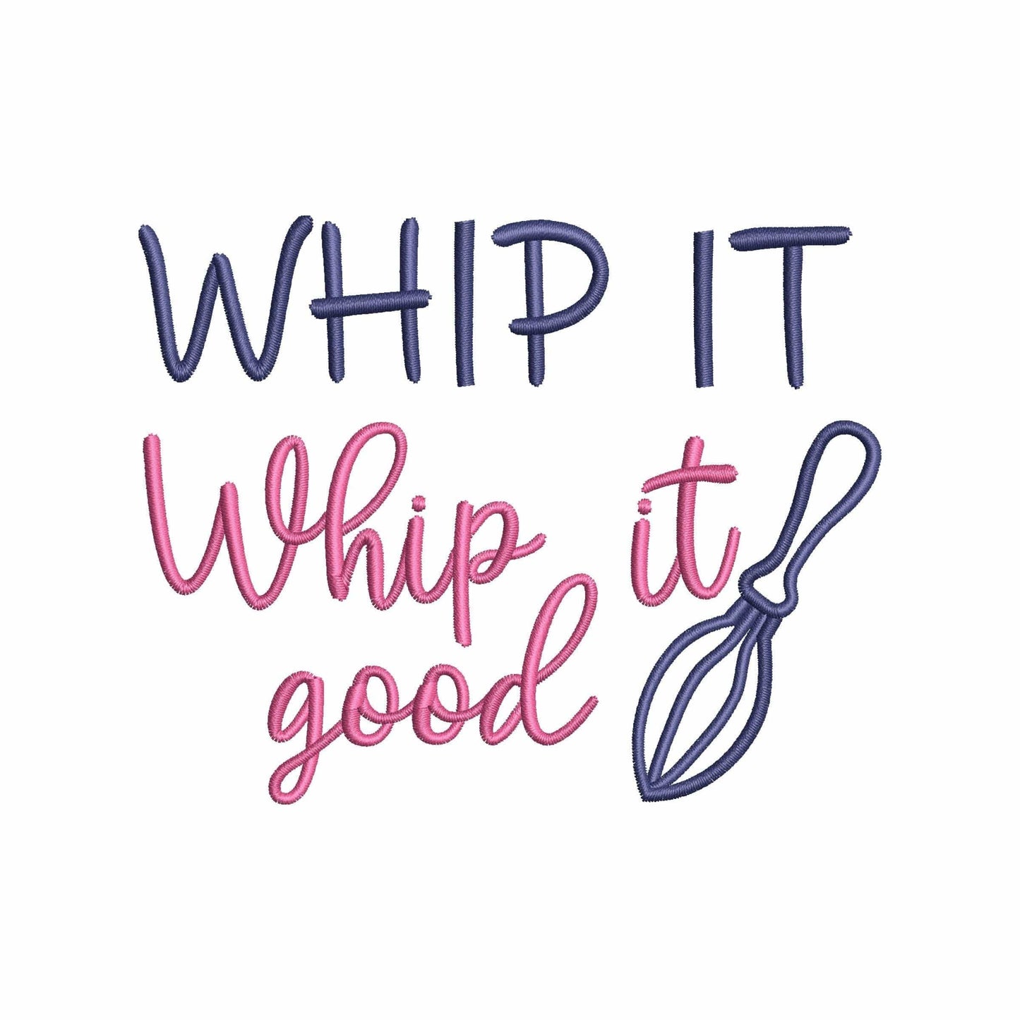Whip it good - Embroidery design