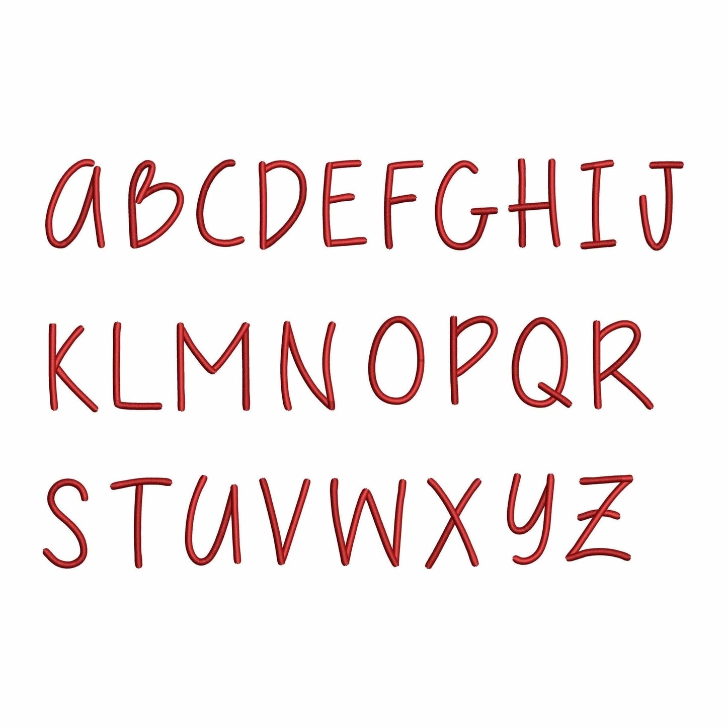 Smiley - Cute embroidery font