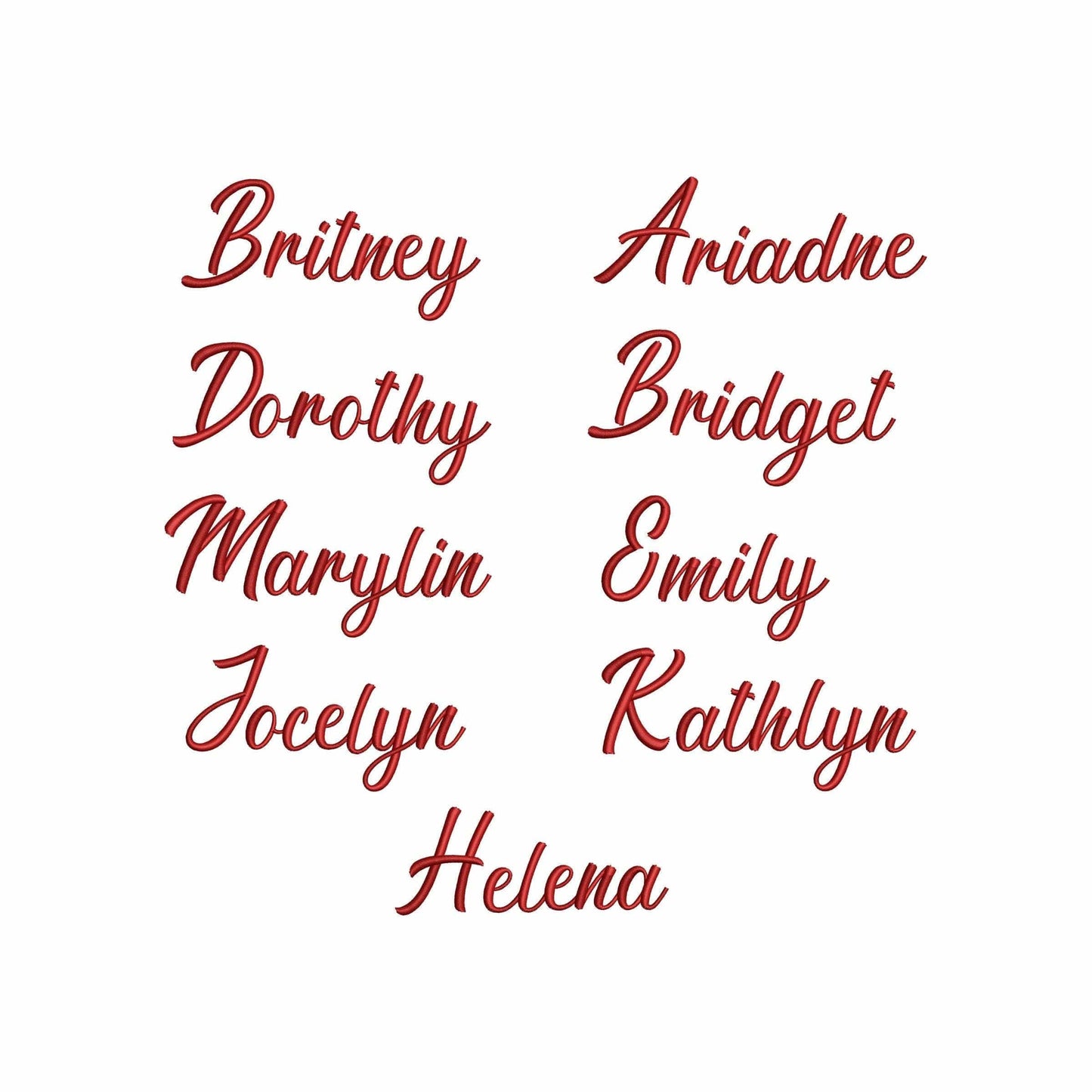 Pauletta - Embroidery font