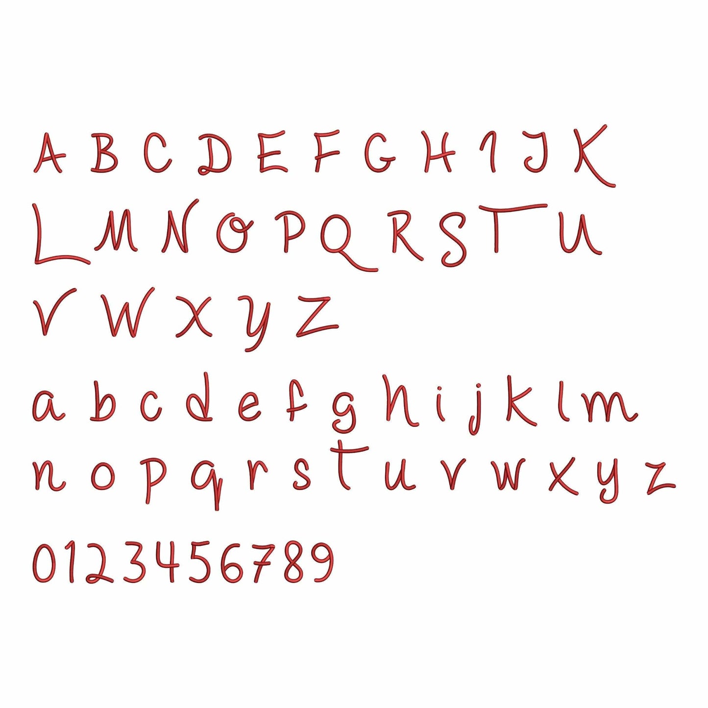 Kiss Me - Embroidery font