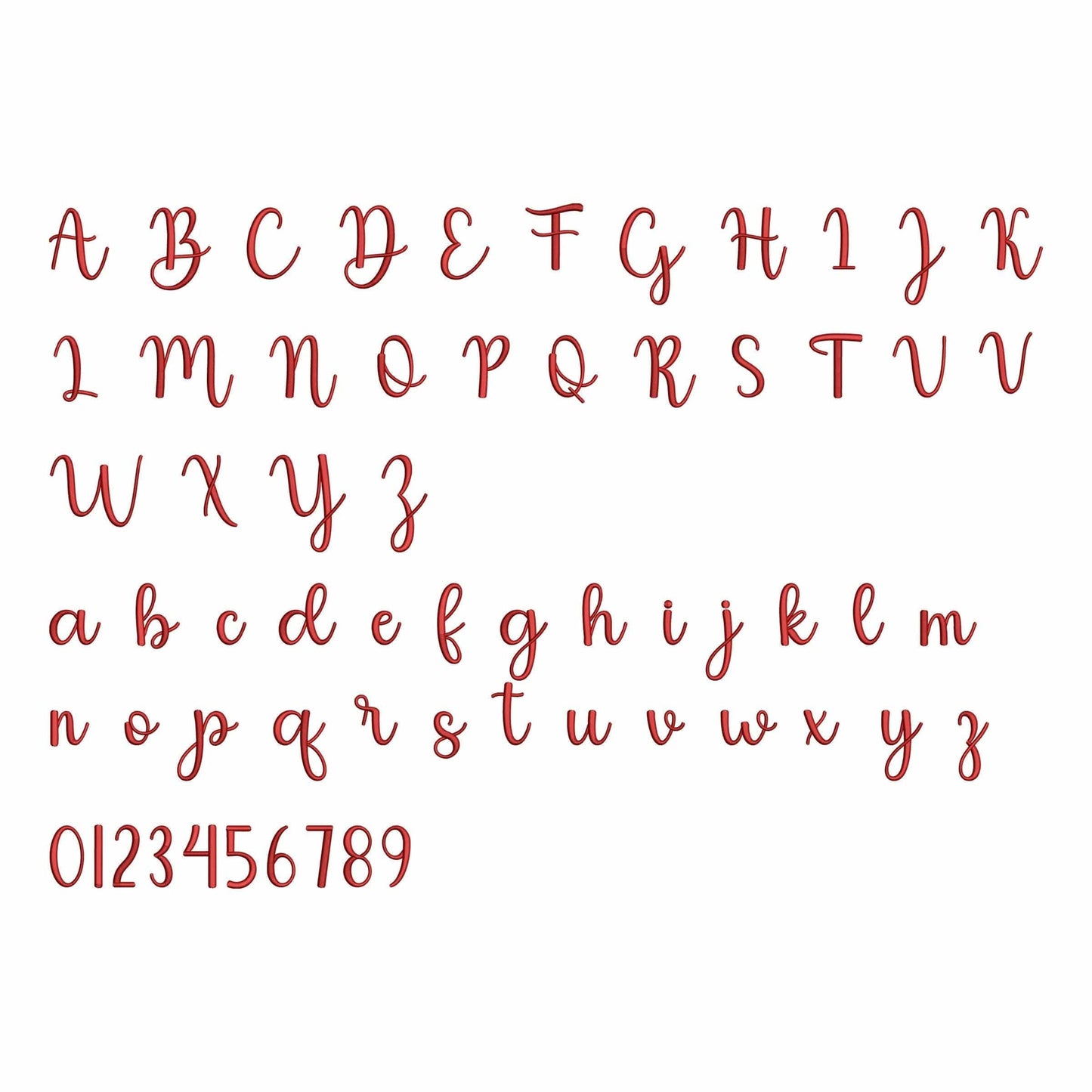 Be mine - Embroidery font