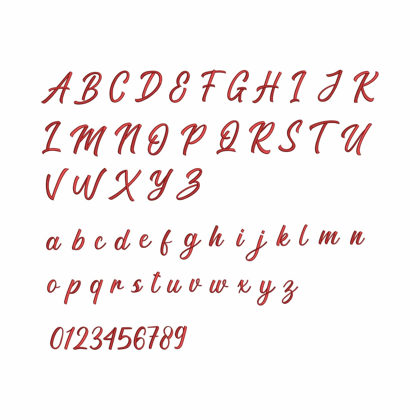 Pauletta - Embroidery font